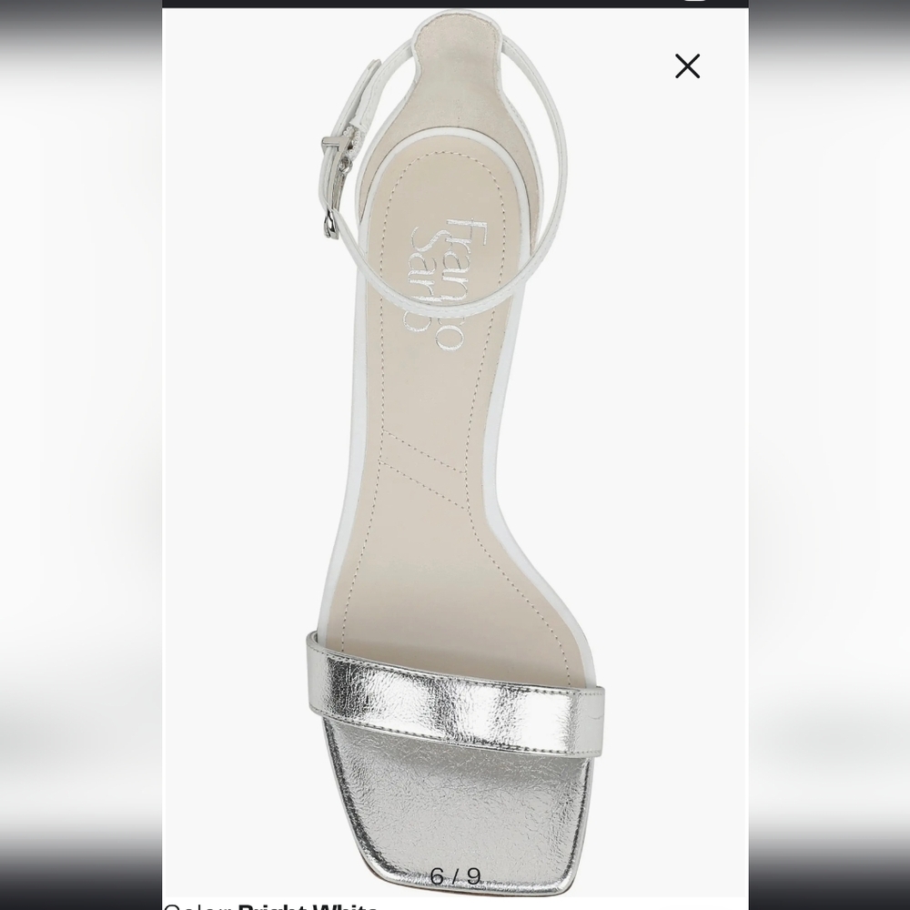 Silver Wedge Sandals - Picture 6 of 11